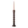 Bougeoirs et photophores  - Brenda Bougeoir, Marron, Mango  - BLOOMINGVILLE MULTIBRAND HOUSE