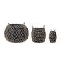 Shopping baskets - Karia Basket, Black, Seagrass Set of 3 - CREATIVE COLLECTION