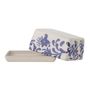 Kitchen utensils - Petunia Butter Box, Blue, Stoneware - CREATIVE COLLECTION