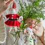 Guirlandes et boules de Noël - Peo Bibelot, Blanc, Laine Set of 2 - BLOOMINGVILLE MULTIBRAND HOUSE