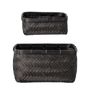 Paniers - Donia Panier, Noir, Bambou Set of 2 - BLOOMINGVILLE MULTIBRAND HOUSE