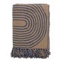 Throw blankets - Tiffanie Throw, Blue, Recycled Cotton - BLOOMINGVILLE MULTIBRAND HOUSE