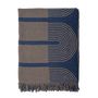 Throw blankets - Tiffanie Throw, Blue, Recycled Cotton - BLOOMINGVILLE MULTIBRAND HOUSE