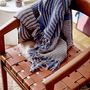Throw blankets - Tiffanie Throw, Blue, Recycled Cotton - BLOOMINGVILLE MULTIBRAND HOUSE