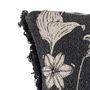 Cushions - Mali Cushion, Black, Recycled Cotton - BLOOMINGVILLE MULTIBRAND HOUSE
