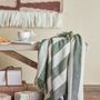 Throw blankets - Jodina Throw, Green, Recycled Cotton - BLOOMINGVILLE MULTIBRAND HOUSE