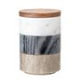 Boîtes de conservation - Mael Cruche avec couvercle , Blanc, Marbre Set of 3 - CREATIVE COLLECTION