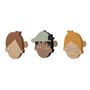 Accessoires à fixer - Simson Crochet, Marron, MDF Set of 3 - BLOOMINGVILLE MINI