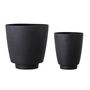 Pots de fleurs - Ilion Pot de fleurs, Noir, Métal Set of 2 - BLOOMINGVILLE MULTIBRAND HOUSE