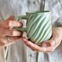 Mugs - Miriam Mug, Green, Stoneware - BLOOMINGVILLE MULTIBRAND HOUSE