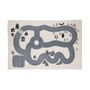 Rugs - Dennis Rug, Grey, Cotton - BLOOMINGVILLE MINI