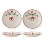Assiettes au quotidien - Yule Assiette, Nature, Grès Set of 2 - BLOOMINGVILLE MULTIBRAND HOUSE