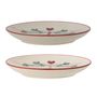 Assiettes au quotidien - Yule Assiette, Nature, Grès Set of 2 - BLOOMINGVILLE MULTIBRAND HOUSE