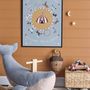 Other wall decoration - Maximo Illustration w/ Frame, Black, Pine - BLOOMINGVILLE MINI