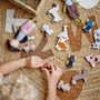 Toys - Karlo Toy Animal, Grey, MDF Set of 6 - BLOOMINGVILLE MINI