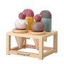 Toys - Hasham Play Set, Food, Red, Plywood Set of 5 - BLOOMINGVILLE MINI