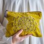 Bags and totes - Stefania Cosmetic Bag, Yellow, Cotton  - BLOOMINGVILLE