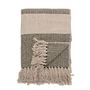 Throw blankets - Fidan Throw, Green, Recycled Cotton  - BLOOMINGVILLE MULTIBRAND HOUSE