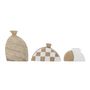 Vases - Nezha Deco Vase, Nature, Terracotta Set of 3 - BLOOMINGVILLE MULTIBRAND HOUSE