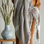 Throw blankets - Isnel Throw, Nature, Recycled Cotton - CREATIVE COLLECTION