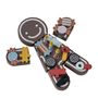 Jouets enfants - Tala Set de jeu, aliments, Marron, MDF Set of 16 - BLOOMINGVILLE MINI