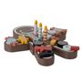 Jouets enfants - Tala Set de jeu, aliments, Marron, MDF Set of 16 - BLOOMINGVILLE MINI
