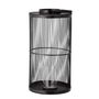 Lampes de table extérieures - Effie Lanterne avec verre, Noir, Bambou  - BLOOMINGVILLE