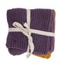 Brushes - Ninna Dishcloth, Purple, Cotton Set of 3 - BLOOMINGVILLE