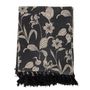 Plaids - Mali Plaid, Noir, Coton recyclé - BLOOMINGVILLE MULTIBRAND HOUSE