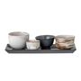 Bowls - Masami Sushi Set, White, Stoneware Set of 5 - BLOOMINGVILLE MULTIBRAND HOUSE