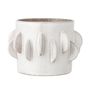 Flower pots - Roza Flowerpot, White, Stoneware - BLOOMINGVILLE MULTIBRAND HOUSE