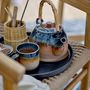 Kitchen utensils - Aura Teapot w/Teastrainer, Blue, Porcelain - BLOOMINGVILLE MULTIBRAND HOUSE