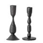 Candlesticks and candle holders - Deja Candle Holder, Black, Metal Set of 2 - BLOOMINGVILLE MULTIBRAND HOUSE