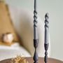 Candlesticks and candle holders - Deja Candle Holder, Black, Metal Set of 2 - BLOOMINGVILLE MULTIBRAND HOUSE