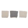 Brushes - Odette Dishcloth, Grey, Cotton Set of 3 - CREATIVE COLLECTION
