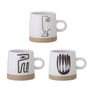 Tasses et mugs - Eliana Mug, Gris, Grès Set of 3 - BLOOMINGVILLE MULTIBRAND HOUSE
