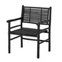 Lounge chairs - Coen Lounge Chair, Black, Bamboo  - BLOOMINGVILLE