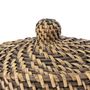 Paniers - Leoonie Panier avec couvercle, Noir, Rotin - BLOOMINGVILLE MULTIBRAND HOUSE