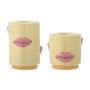 Bougeoirs et photophores - Sassy Bougeoir, Jaune, Grès Set of 2 - BLOOMINGVILLE MULTIBRAND HOUSE