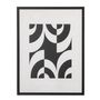 Other wall decoration - Mono Illustration w/ Frame, Black, Pine  - BLOOMINGVILLE