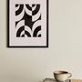 Other wall decoration - Mono Illustration w/ Frame, Black, Pine  - BLOOMINGVILLE