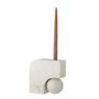 Candlesticks and candle holders - Abbelin Candle Holder, White, Marble - BLOOMINGVILLE MULTIBRAND HOUSE