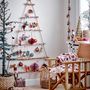 Christmas garlands and baubles - Loba Ornament, Red, Glass Set of 2 - BLOOMINGVILLE MULTIBRAND HOUSE