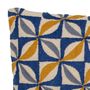 Cushions - Calia Cushion, Blue, Cotton - CREATIVE COLLECTION