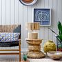 Cushions - Calia Cushion, Blue, Cotton - CREATIVE COLLECTION