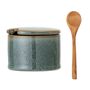 Food storage - Pixie Jar w/Lid & Spoon, Green, Stoneware - BLOOMINGVILLE MULTIBRAND HOUSE