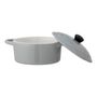 Couverts & ustensiles de cuisine - Thanos Plat au four avec couvercle, Gris, Grès - BLOOMINGVILLE MULTIBRAND HOUSE