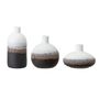 Vases - Harislava Vase, Black, Stoneware Set of 3 - BLOOMINGVILLE