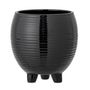 Pots de fleurs - Arnel Pot de fleurs, Noir, Céramique - BLOOMINGVILLE MULTIBRAND HOUSE