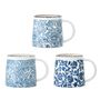 Tasses et mugs - Molly Mug, Blue, Grès Set of 3 - BLOOMINGVILLE MULTIBRAND HOUSE